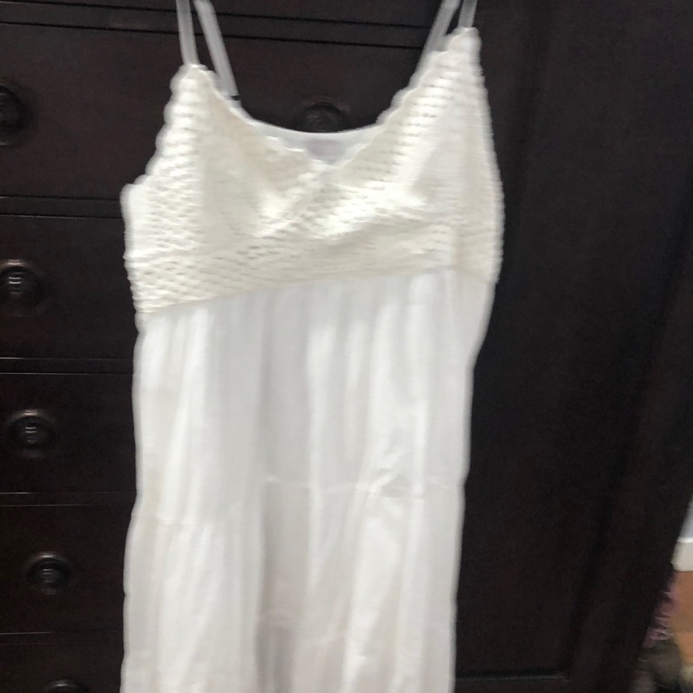 White Crochet Maxi Dress